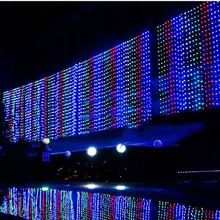 2 м* 1 м 104 светодиодный Рождественский световая завеса новогодний Праздник вечерние свадебные украшения световая гирлянда Крытый lighting110V-220V