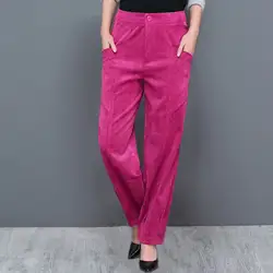 Женские шаровары 2017 новые весенние и летние женские винтажные свободные брюки женские повседневные вельветовые брюки/женские широкие
