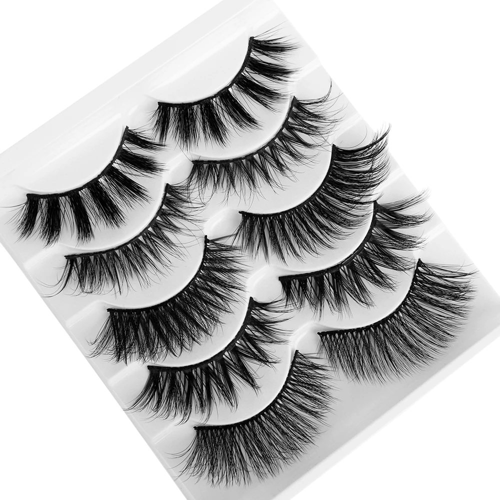 5 пар Объемные Накладные ресницы из норкового меха смешанные стили объемные