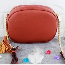 Fashion Round bag New PU Leather Ladies Casual Tote Handbags Women Messenger Bags Crossbody Shoulder Bag