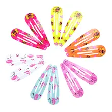 12 шт., 5 см заколки для волос, детские заколки для волос для девочек, детские аксессуары для волос, милые заколки для волос в виде пчелы, цветные металлические заколки для волос в виде кошки и собаки