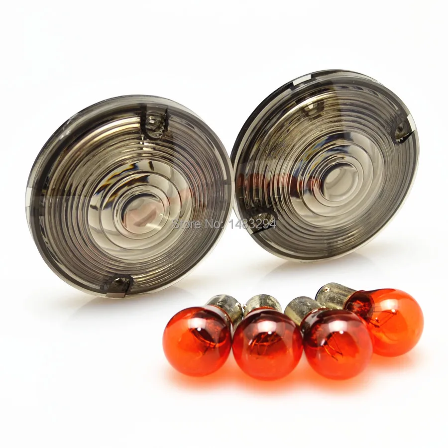 Buy 4PCS Smoked Turn Signal Lens Covers Lens Fits For