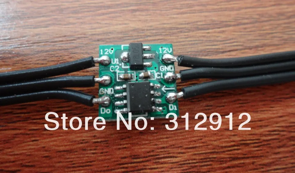 Черный DC12V WS2811 LED 5050 SMD Pixel узел; 100 шт. строка; черные провода; 5 см провода интервал