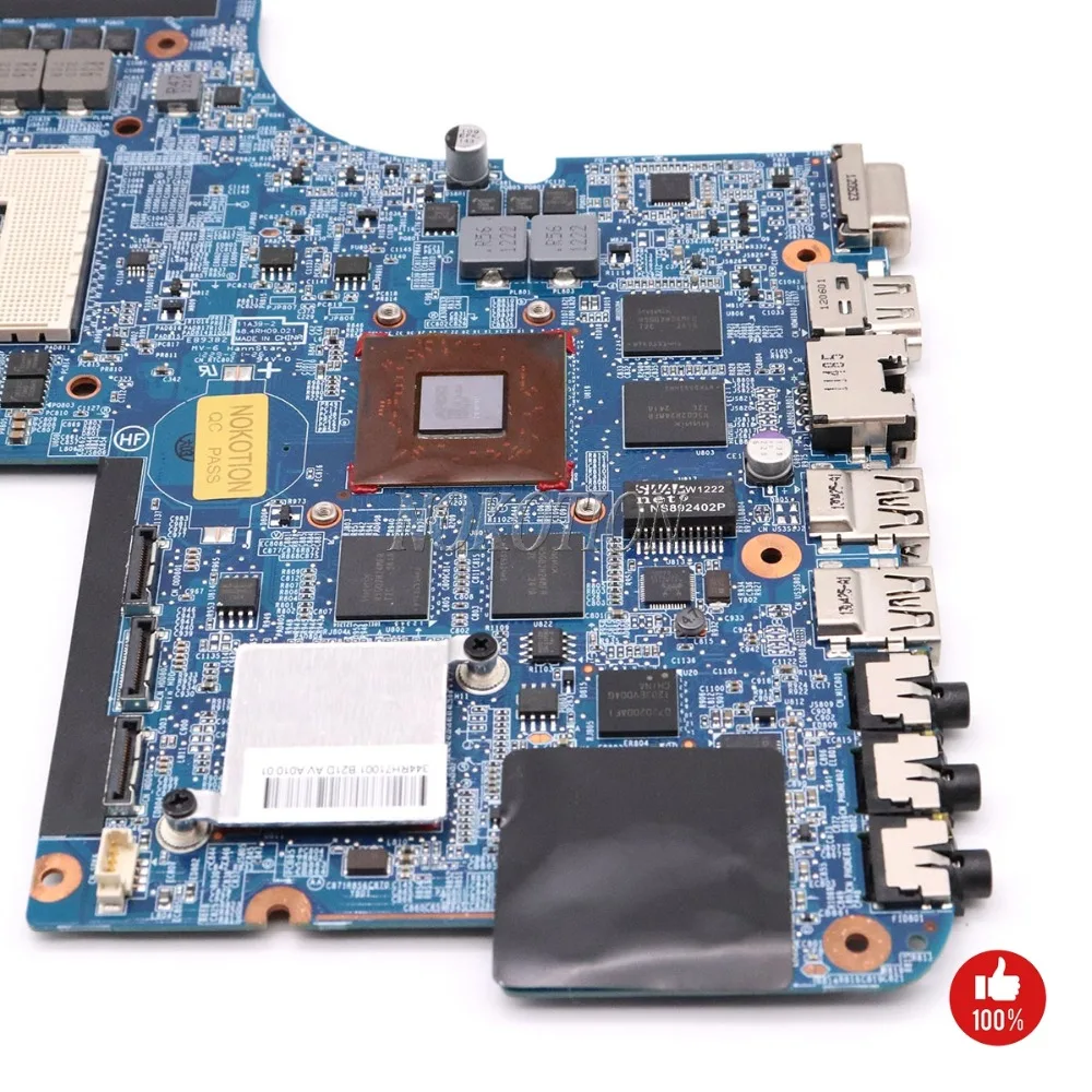 NOKOTION 639391-001 665991-001 665990-001 اللوحة الرئيسية ل جناح HP DV7 DV7-6000 اللوحة المحمول HM65 DDR3 HD 6770 M