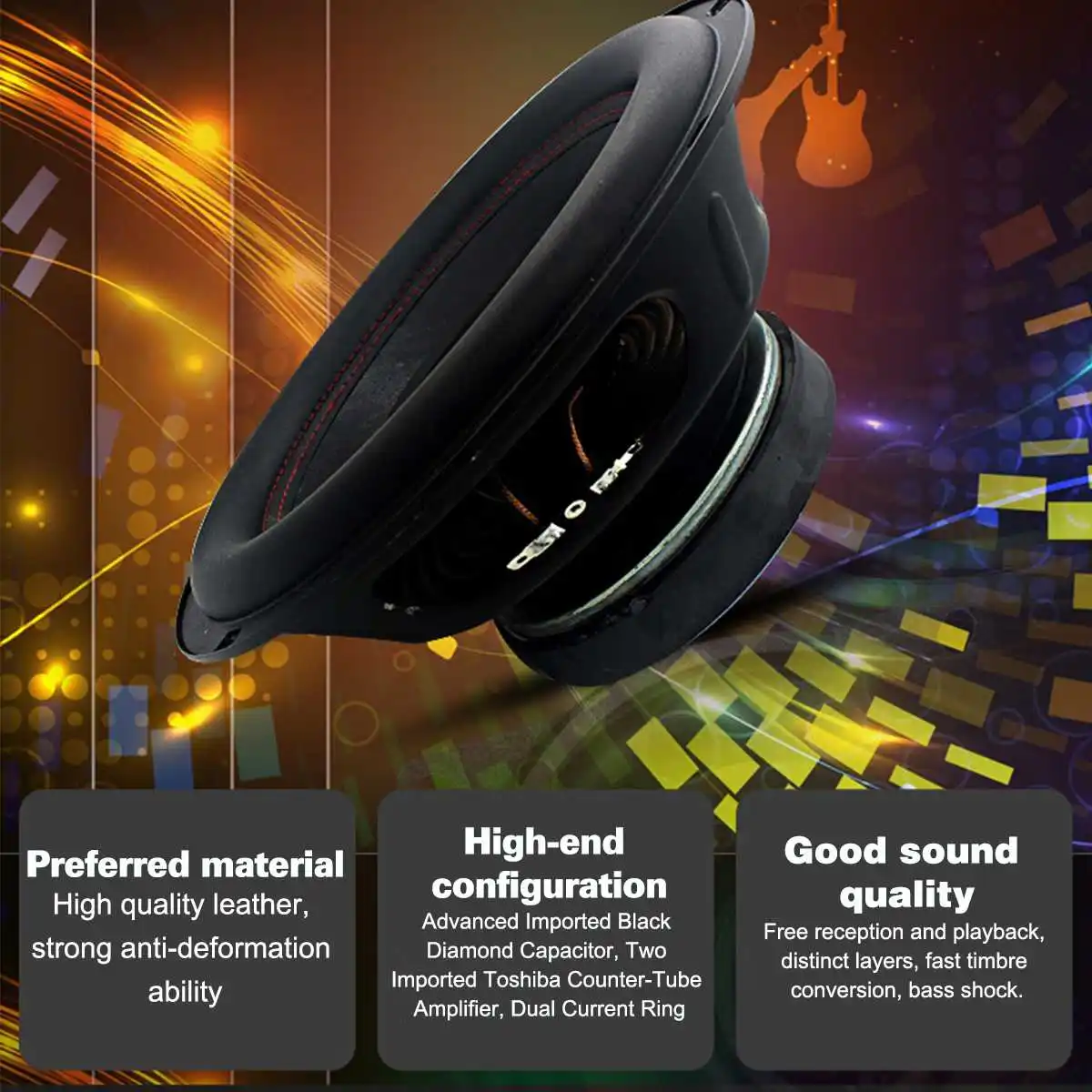 10 inch 1200w car subwoofer Strong Subwoofer Auto Super Bass Car Audio Speaker active Woofer Built-in Amplifer Car Speaker