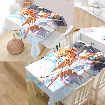 

Best Sword Art Online Custom Table Cloth Rectangular Oxford Print Waterproof Oilproof Square Table Cover Party Tablecloth