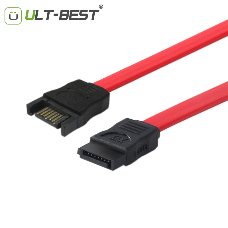ULT Best SATA 2 II Удлинительный кабель 7pin для передачи данных Папа мама 30 см/1 фута/12