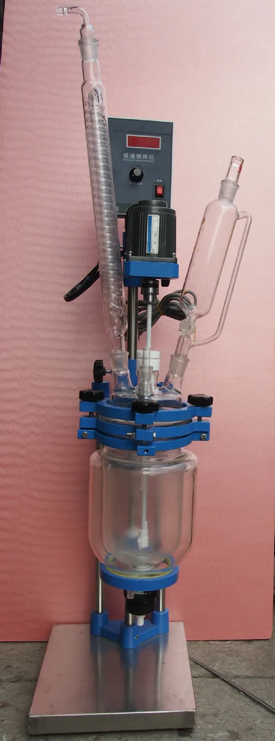 1000ml,Borosilicate Glass Reaction Kettle,1L,Cylindrical Reaction Reactorin Flask from Office
