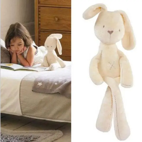 Hot Sale 54 11CM Cute font b Baby b font Kids Animal Rabbit Sleeping Comfort Doll