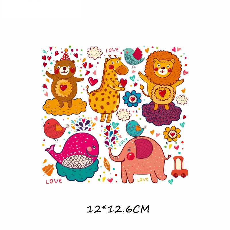 С милым маленьким комплект клеевые заплатки для Костюмы детская футболка передачи тепла украшения аппликационная наклейка футболки DIY принт - Цвет: ZT0680