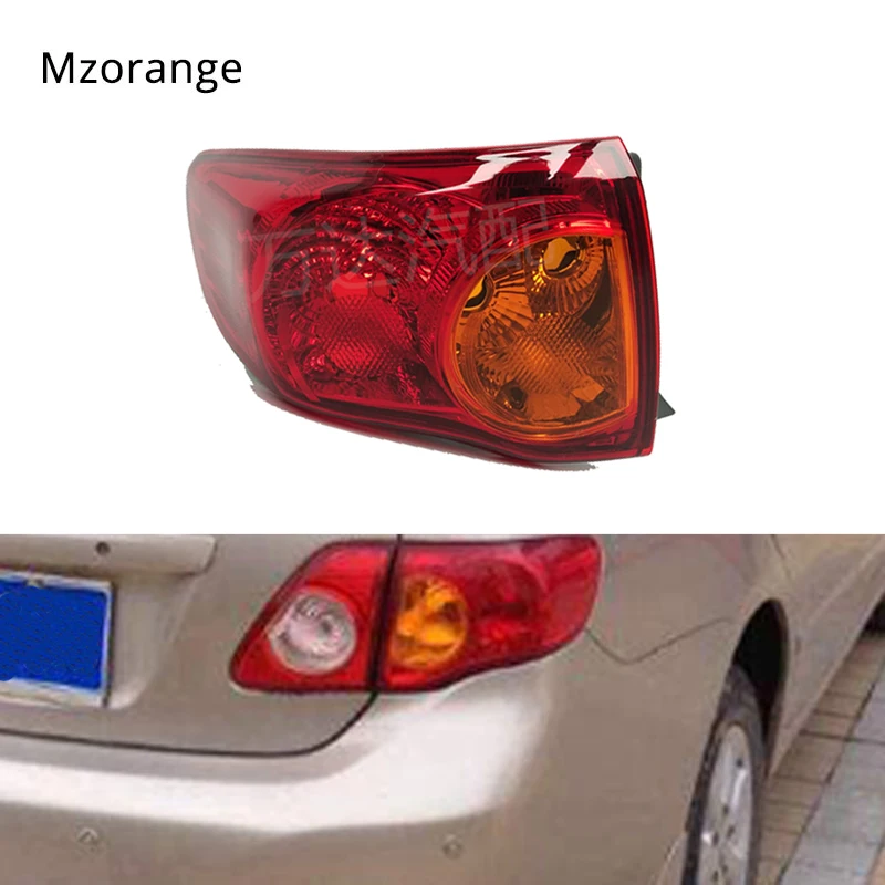 

MIZIAUTO Outer Tail Light Lamp for Toyota Corolla 2008 2009 2010 Waterproof Durable Auto Car Rear Brake Lamp Stop Light Bulb
