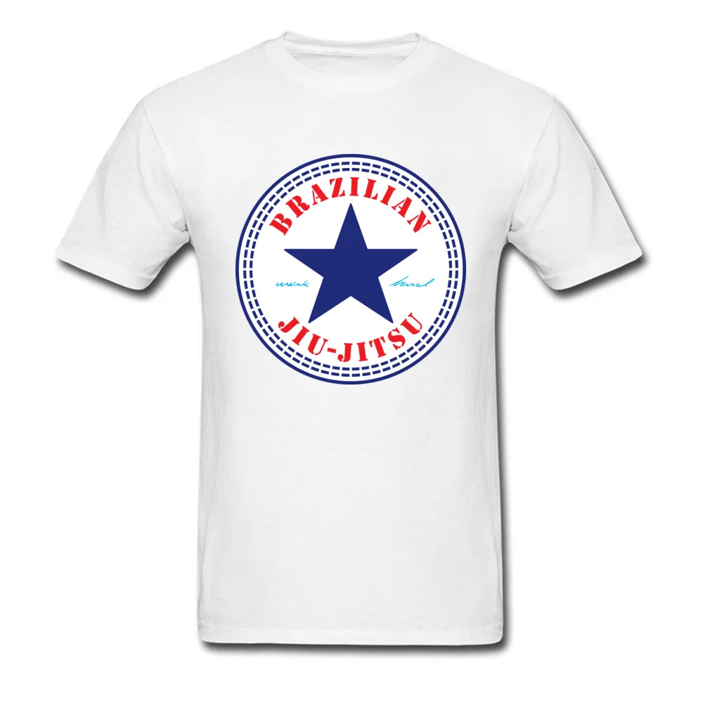 Plain Men Tshirts Crew Neck Short Sleeve Pure Cotton Brazilian Jiu Jitsu Tops Shirt Hip hop Tee-Shirt Wholesale Brazilian Jiu Jitsu white