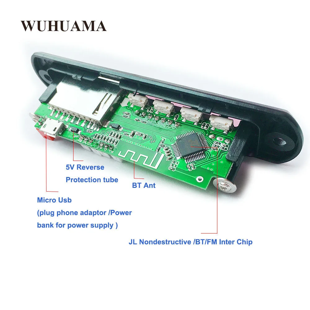 DIY Мини USB MP3 плеер Bluetooth модуль ЖК экран поддержка 16 Гб слот карты micro sd цифровой