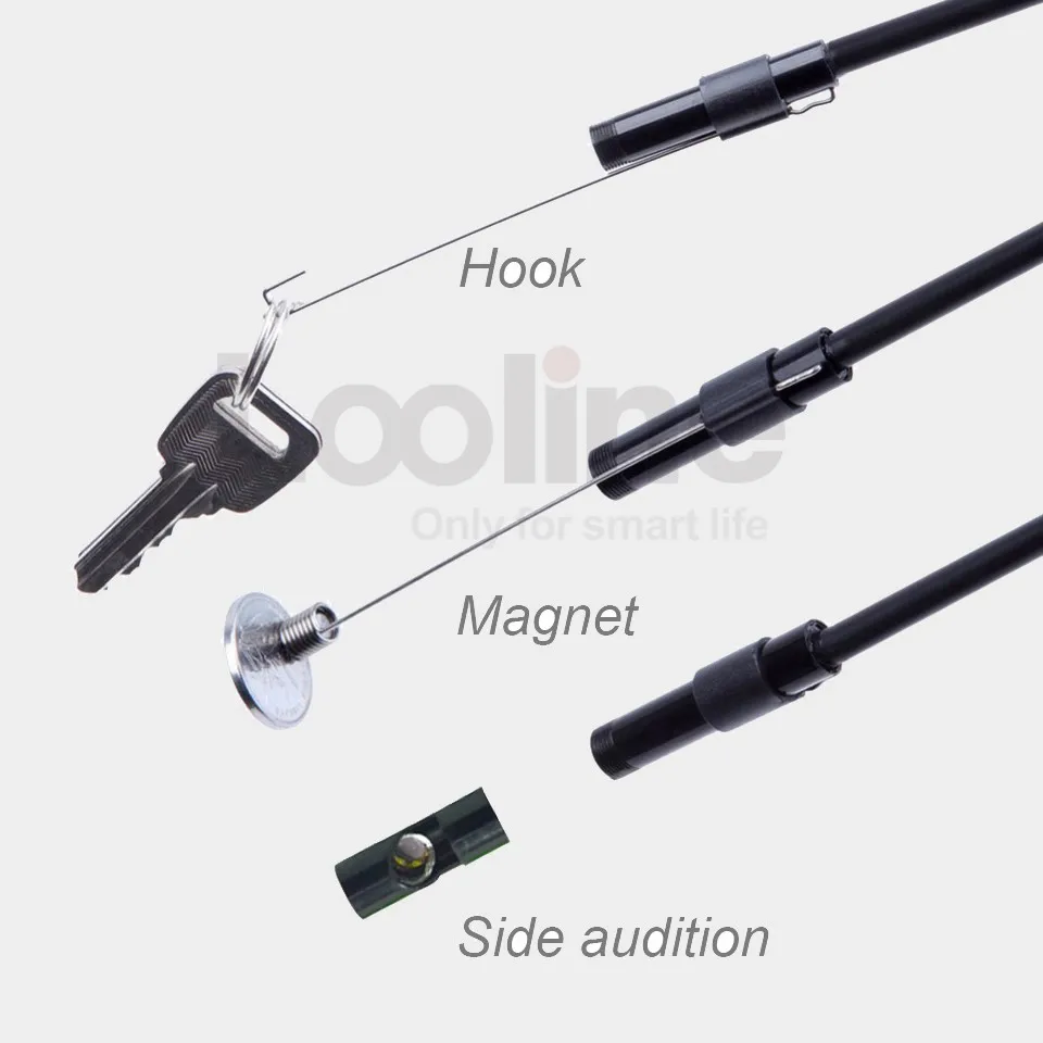

Endoscope Camera IP67 Waterproof Inspection Borescope Video Tube Pipe With 5M Rigid Cable 6 LEDs 5MM USB MINI Snake Camera