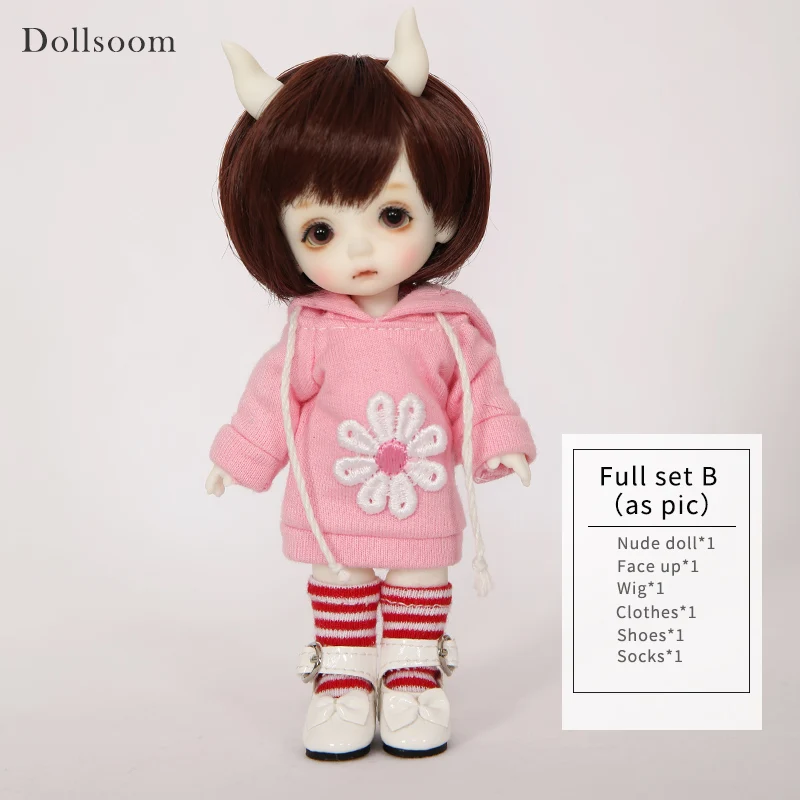 Happy Choo Chika fullset dollsoom 1/8 эльф смоляная модель тела детские игрушки модные шарнирные подарки движения на день рождения Рождество BJD SD кукла - Цвет: Fullset in NS asPicB
