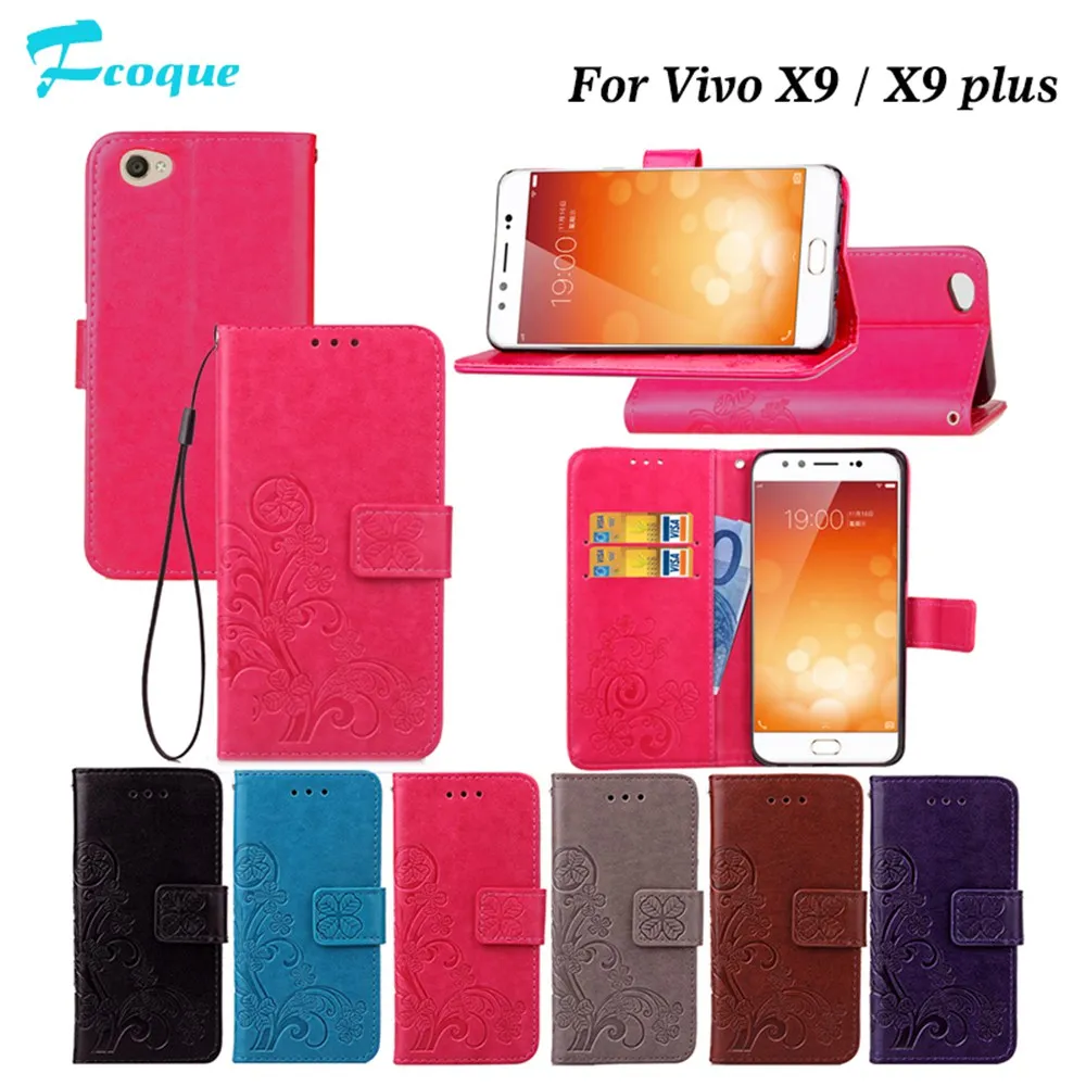 Fcqoue Lucky grass Wallet Stand Flip Leather Phone Cases For VIVO X9 X9Plus mobile phone case coque capa bag wallet flip cover | Мобильные