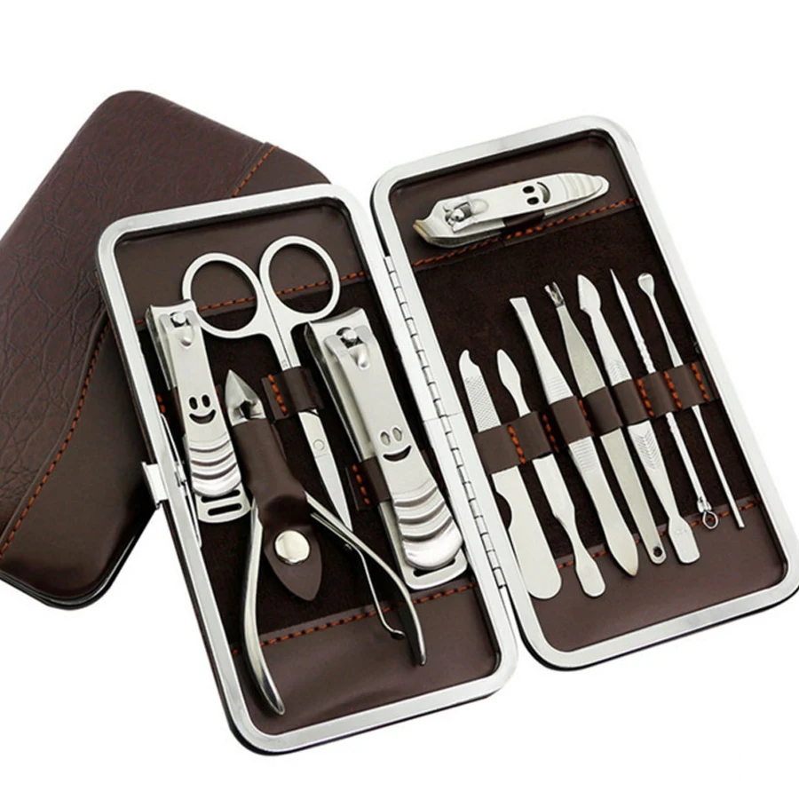  New 15pcs/set Manicure Set Professional Nail Clipper Kit Pedicure Finger Plier Nails Art Beauty Too