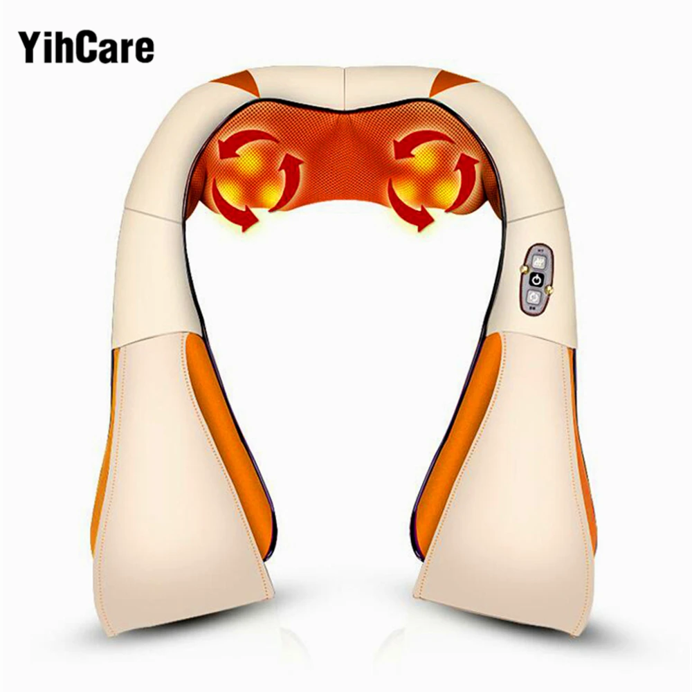 

YihCare U Shape Electrical Back Neck Shoulder Body Massager Infrared Heated Kneading Car Massager Multifunctional Massage Shawl