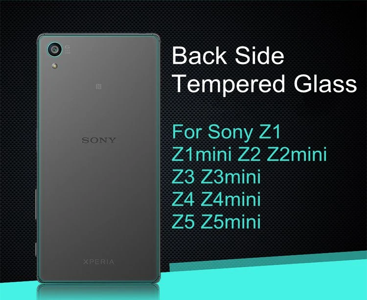 Задняя крышка из закаленного стекла премиум класса Защитная пленка для Sony Xperia Z Z1