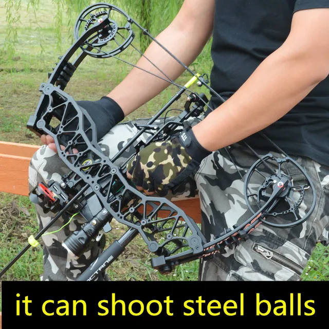 Very powerful Compound bow shot steel ball archery dual use bow and