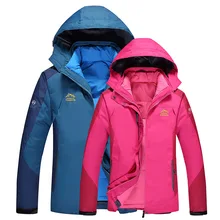 Плюс Размер Женская лыжная куртка женская горная утепленная флисовая Лыжная одежда водонепроницаемая походная уличная Сноубордическая куртка зимняя куртка