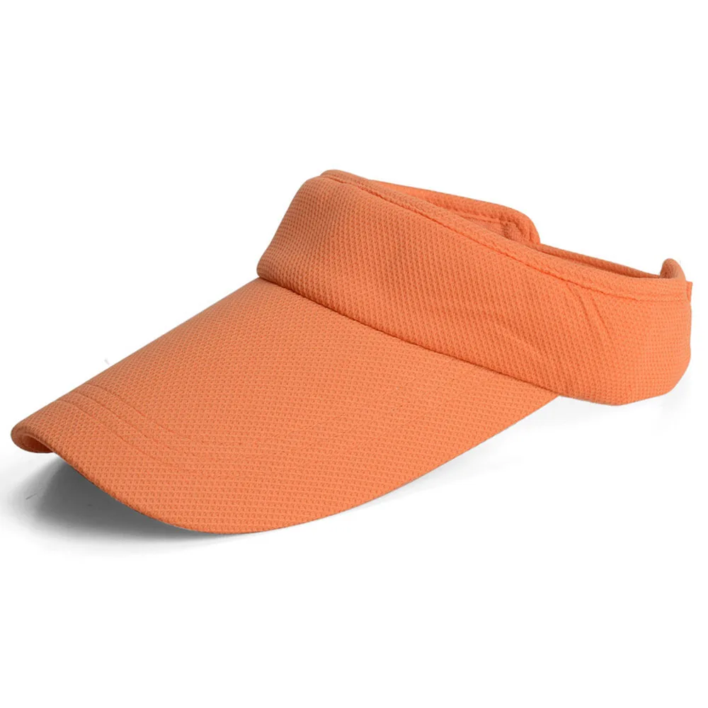 Белая Регулируемая Мужская женская летняя спортивная повязка на голову Повседневная Солнцезащитная шляпа Классическая Летняя женская простая шляпа - Цвет: orange