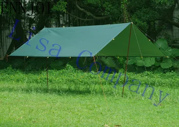

3x3m 4 Colors Ultralight Anti UV Silver Coating Sun Shelter With 6 Wind Ropes Large Tarp Beach Awning Tent Camping Mat
