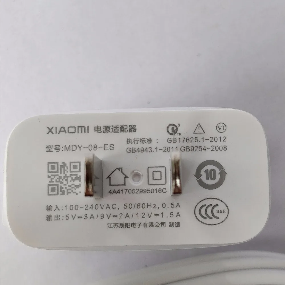 

Original For xiaomi mi6 Fast Charger mi6 mi5 mi mix 2 5 5s a1 mi5 mi5s plus 4c QC 3.0 quick charge adapter &usb 3.1 Type C cable