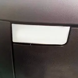 (Подходит только для левым) внутренняя приборной панели коробка для хранения ручки крышки Накладка Сталь для Skoda Karoq 2017 2018 Тюнинг
