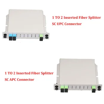 

10 Pieces FTTH 1 To 2 SC UPC/SC APC SM Fiber Splitter 1X2 Single Mode for Fiber Optical Fiber Patch Cord, Distribution Box