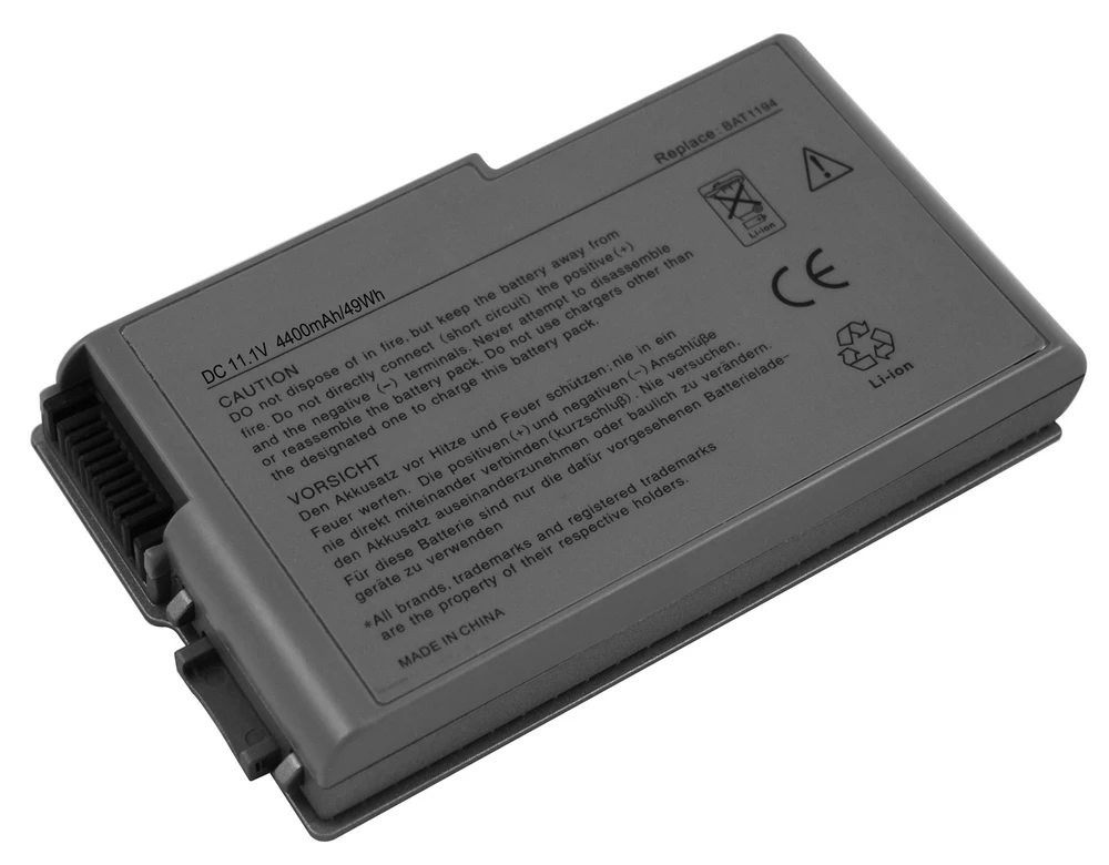 Сменный аккумулятор для ноутбука Dell Inspiron 500m 510m 600m Latitude D500 D505 D510 D520 D530 D600 D610 M20 4400