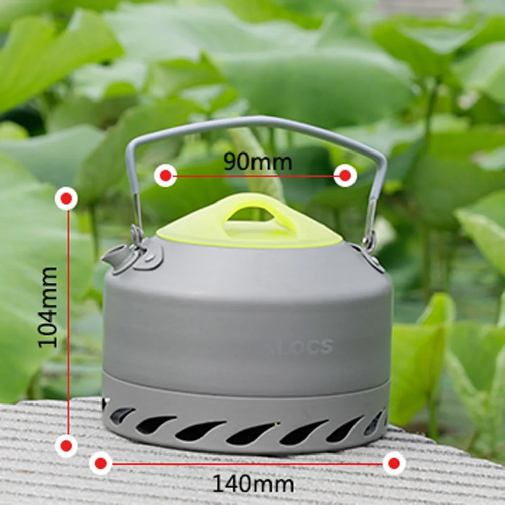 Высококачественный портативный ультра-светильник ALOCS 0.9L для походов, кемпинга, выживания, чайник для воды, чайник, кофейник из оксида алюминия