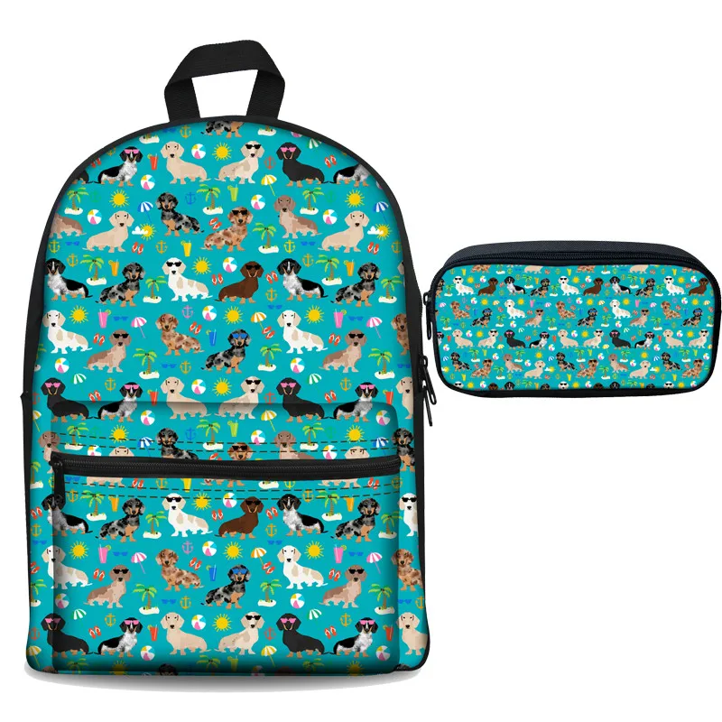 ThiKin милые цветочные Одежда для собак школьная сумка для девочек-подростков милые дети холст школьный рюкзак дети Bookbag