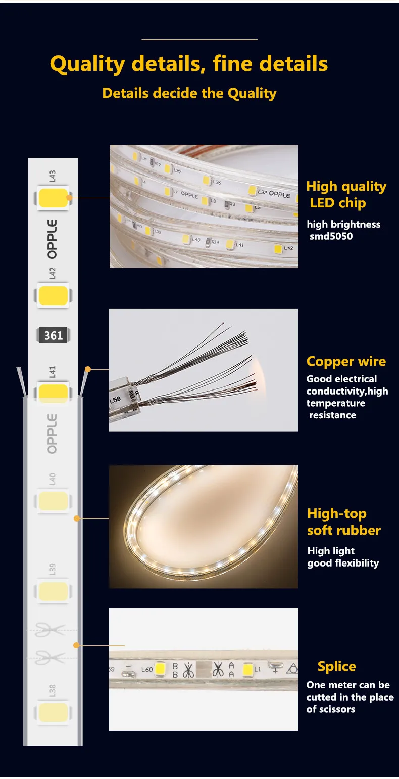 AC220V Светодиодные ленты SMD 5050 гибкий светильник 60 Светодиодный s/m Водонепроницаемый светодиодный лента светодиодный светильник с Мощность штекер Адаптер длиной 1 м/2 м/5 м/6 м для Открытый сад