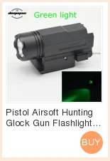 2 в 1 Тактический лазерный прицел с красной точкой+ светодиодный светильник для охотничьего лазерного пистолета, оружейный светильник для пистолета Glock 17,19, 20,21, 22,23, 30,31, 32