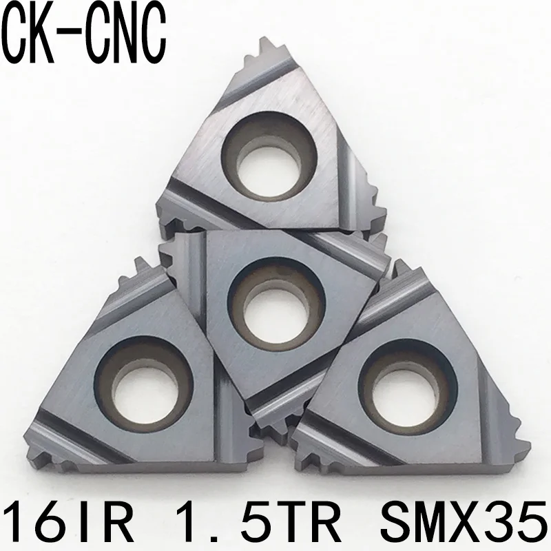 10 шт. 16IR1. 5TR SMX35 карбида вставки для резьбы Обращаясь инструмент борштанги лезвие высокая стоимость производительности