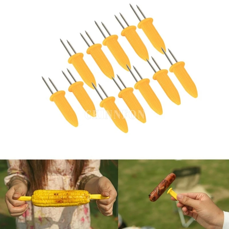 

DHL 2000PCS Safe Clean Corn on The Cob Holders BBQ Prongs