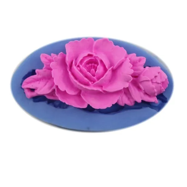 

Silicone Rose Flower shape Cake Fondant Mold Chocolate Decorating Baking Mould Kitchen Accosseries DIY