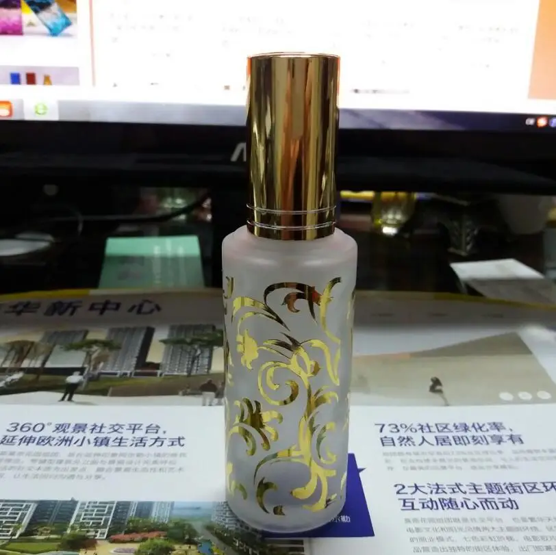 Download 200pcs/lot 50ML Frosted glass mist perfume bottle with sprayer ,50ml wholesale glass spray ...