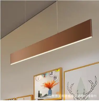 

Creative personality led bar dining room dining room chandelier Nordic modern minimalist linear strip loft office lighting