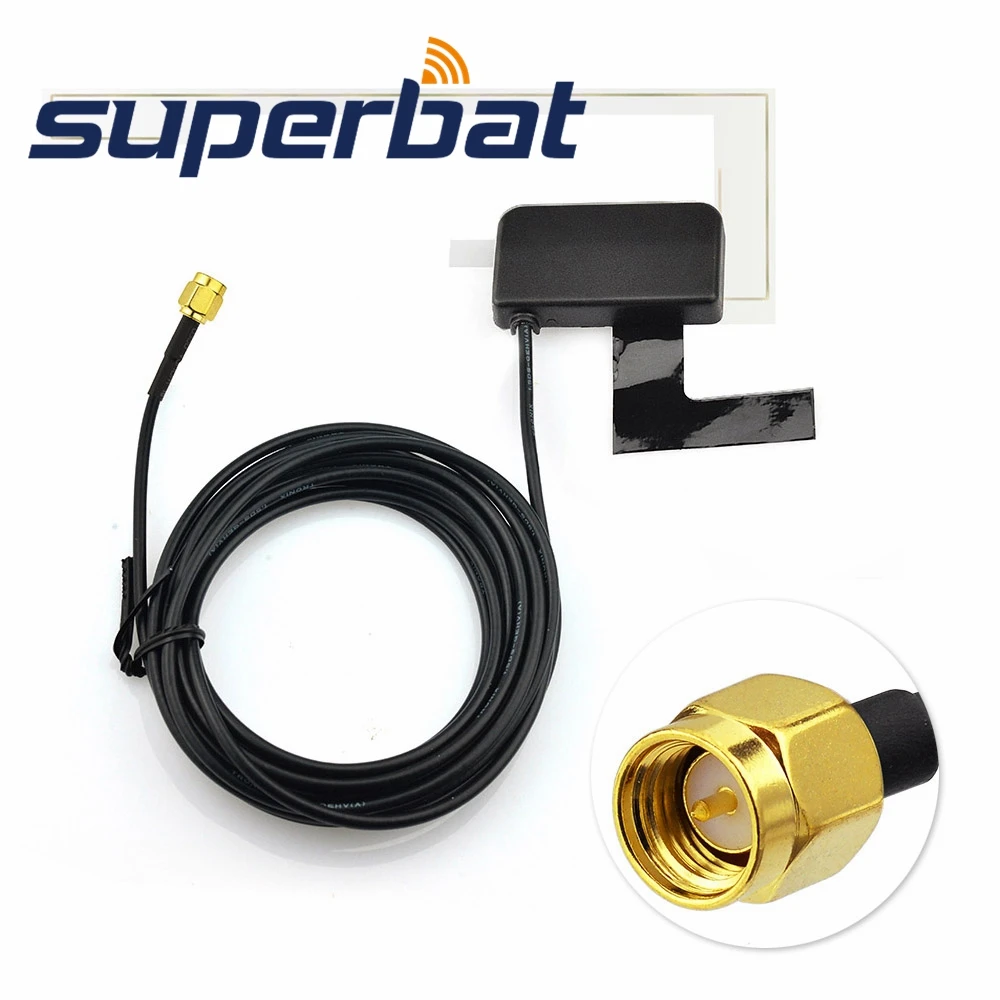 Автомобильная антенна радио Superbat DAB/DAB +/FM/AM усиленная многоразовая внутренняя