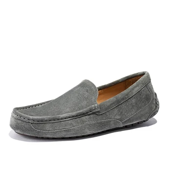 

High Quality Genuine leather Men's leather Loafers Shoes Summer New Men Casual Shoes Business Driving walking Slip On Lazy Flats