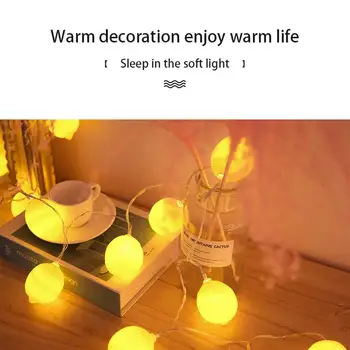 

LemonBest New Lemon Balls String Lights Battery 10 Ball Light Chain LED Lights Birthday Party Gifts Drop ship
