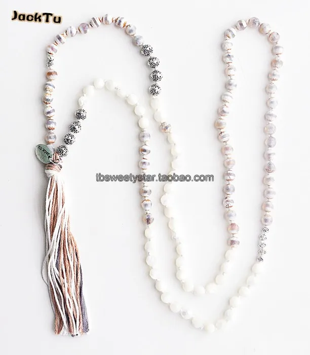 

pearl stone mixed 128 beads necklace for women
