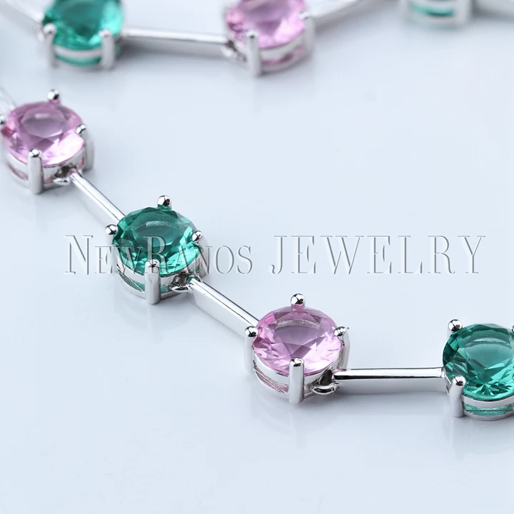 Newranos, колье с натуральным кристаллом, ожерелье, многоцветное ожерелье из камня, массивное ювелирное изделие для женщин, модное ювелирное изделие NFX0012004