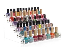 2015 Nueva Promoción de 6 Niveles Acrílico Organizador de Maquillaje Cosmético Lápiz Labial del Mac Holder Jewelry Display Stand Rack Esmalte de Uñas