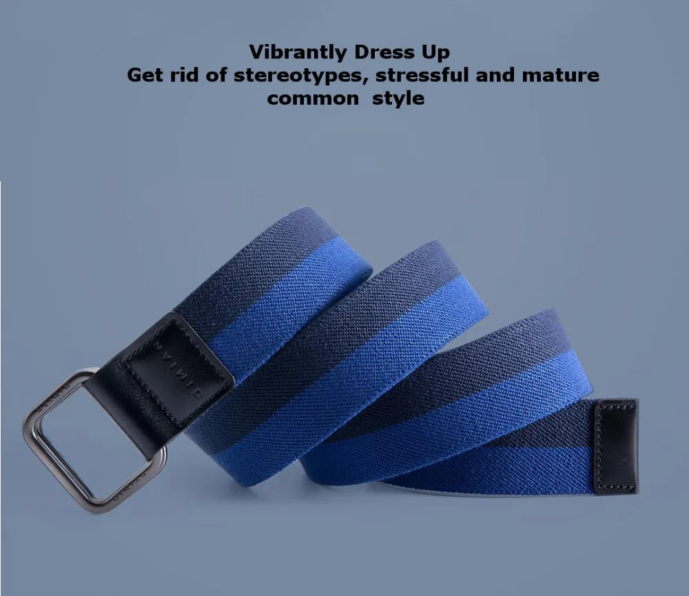 XIAOMI 125cm CT3801 3.8cm Sports Leisure Tactical Belt For Man Women Quick Release Buckle Elastic Fabric Bel (4-1)