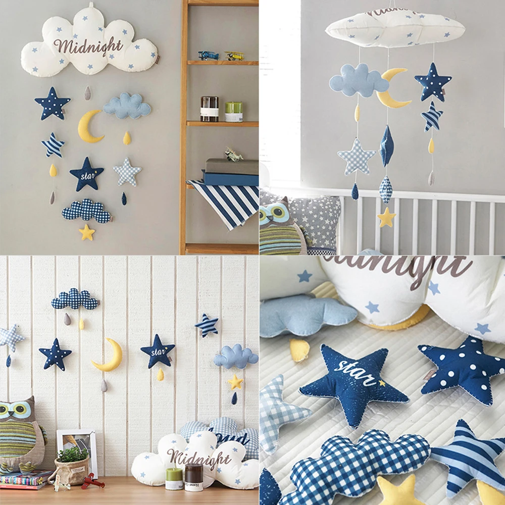 Rocket Baby Bed Toy Handmade Baby Crib Musical Mobile Decoration Toy