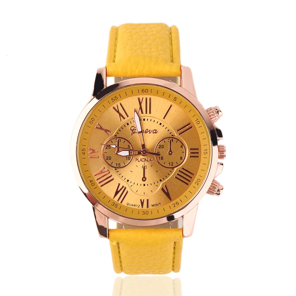 

OUTAD Casual Stylish Numerals Faux Leather Men Male Quartz Watch Montre femme Fashion Brand Women Watches Relojes Mujer 2017