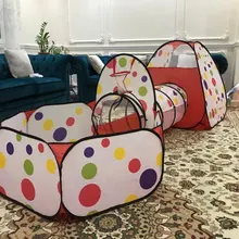 3 шт./компл. Игровая палатка Детские игрушки детский бассейн с шариками Tipi тент бассейн с шариками ямы детская Палатка Домик для ползания туннель океан детские палатки